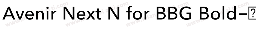 Avenir Next N for BBG Bold字体转换